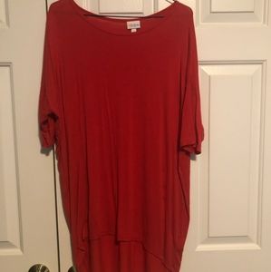 LuLaRoe "Irma" tunic, Size: Small, color: Red